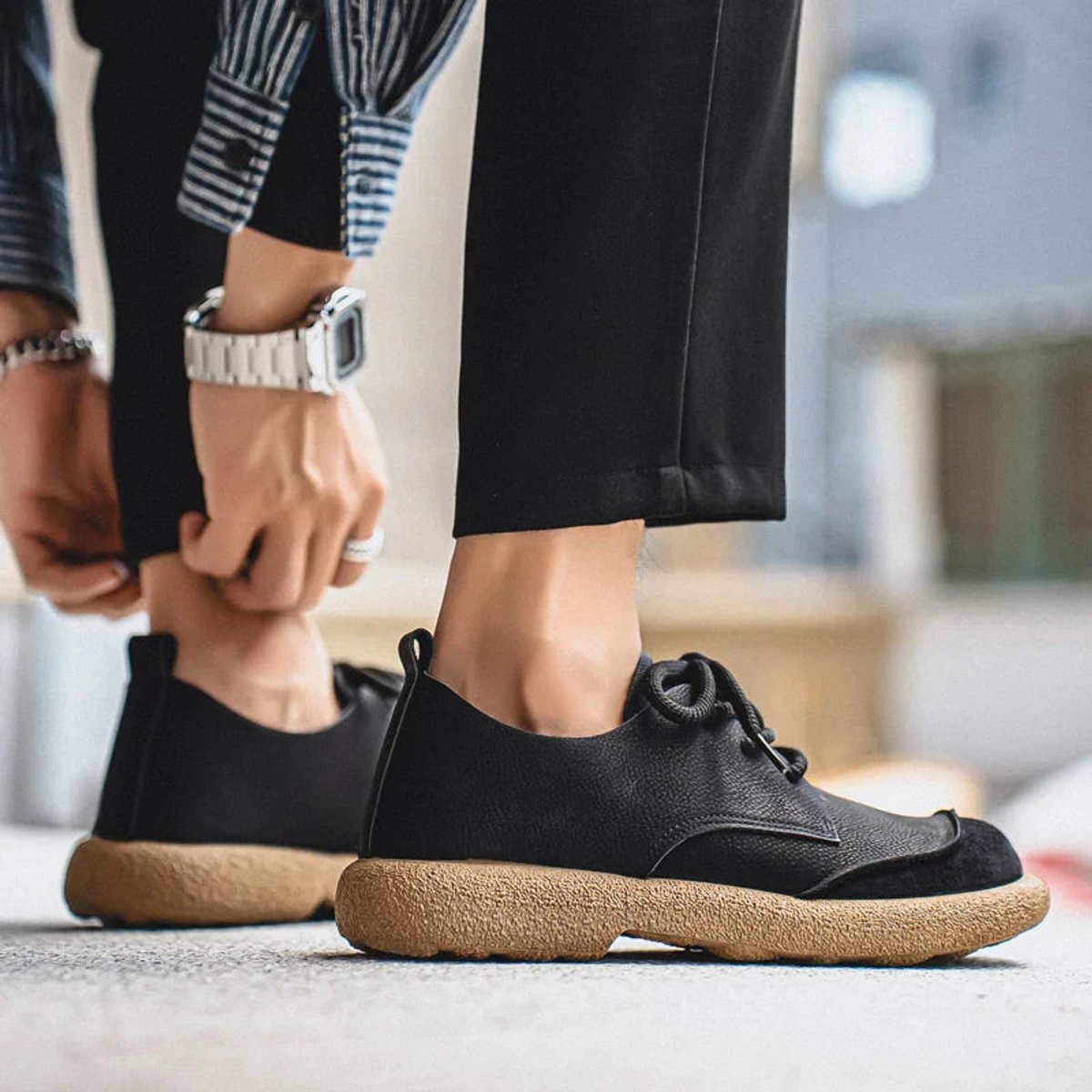 Daniel | Men's Orthopedic Cushioned Lace-Up Casual Leather Shoes