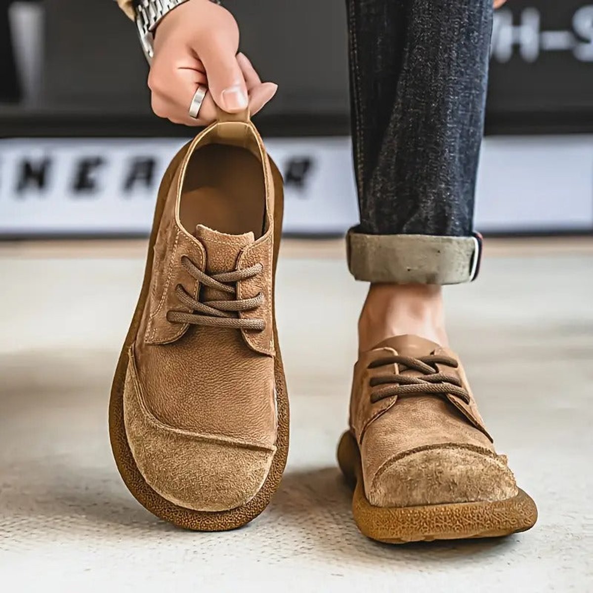 Daniel | Men's Orthopedic Cushioned Lace-Up Casual Leather Shoes