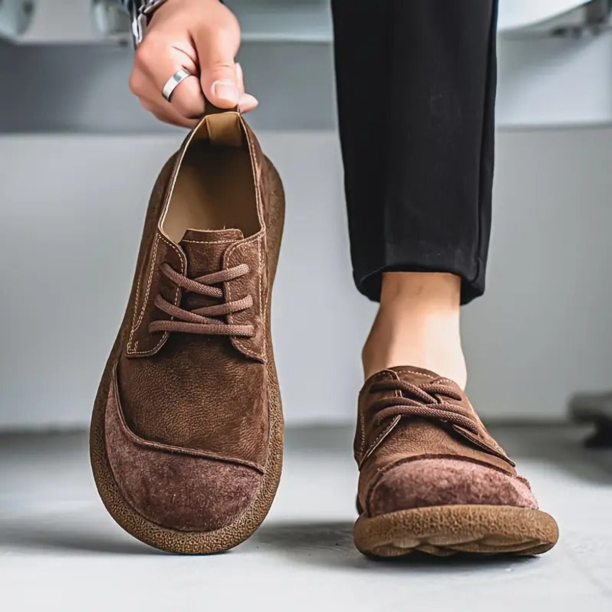 Daniel | Men's Orthopedic Cushioned Lace-Up Casual Leather Shoes