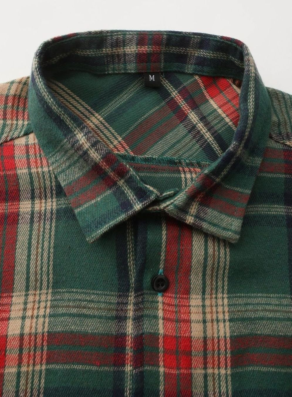 James | Men's Plaid Flannel Long-Sleeve Button-Up Shirt