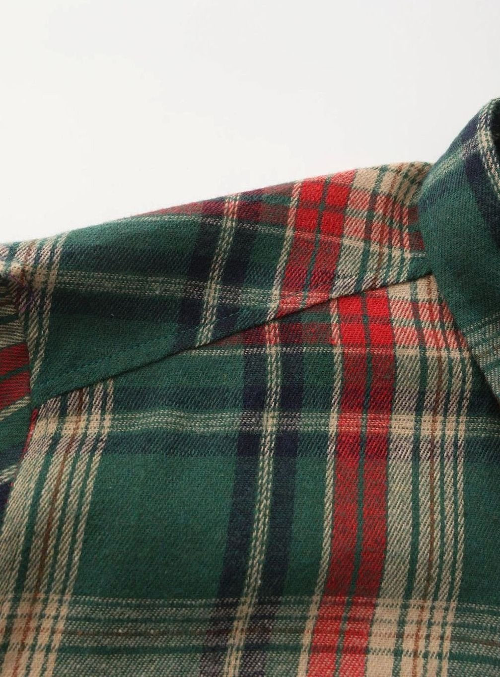 James | Men's Plaid Flannel Long-Sleeve Button-Up Shirt
