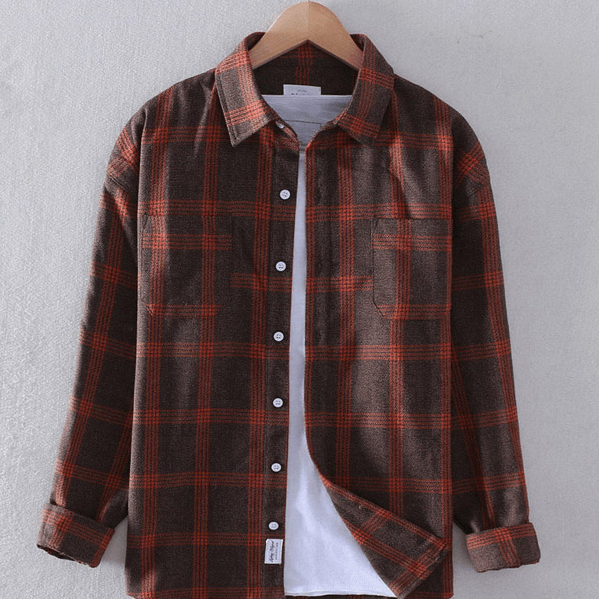 Mason | Men's Plaid Flannel Relaxed-Fit Long-Sleeve Button-Down Shirt