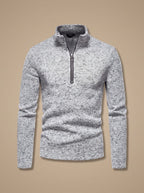 Mason | Men's Quarter-Zip Fine Knit Pullover Sweater Stand Collar Regular Fit