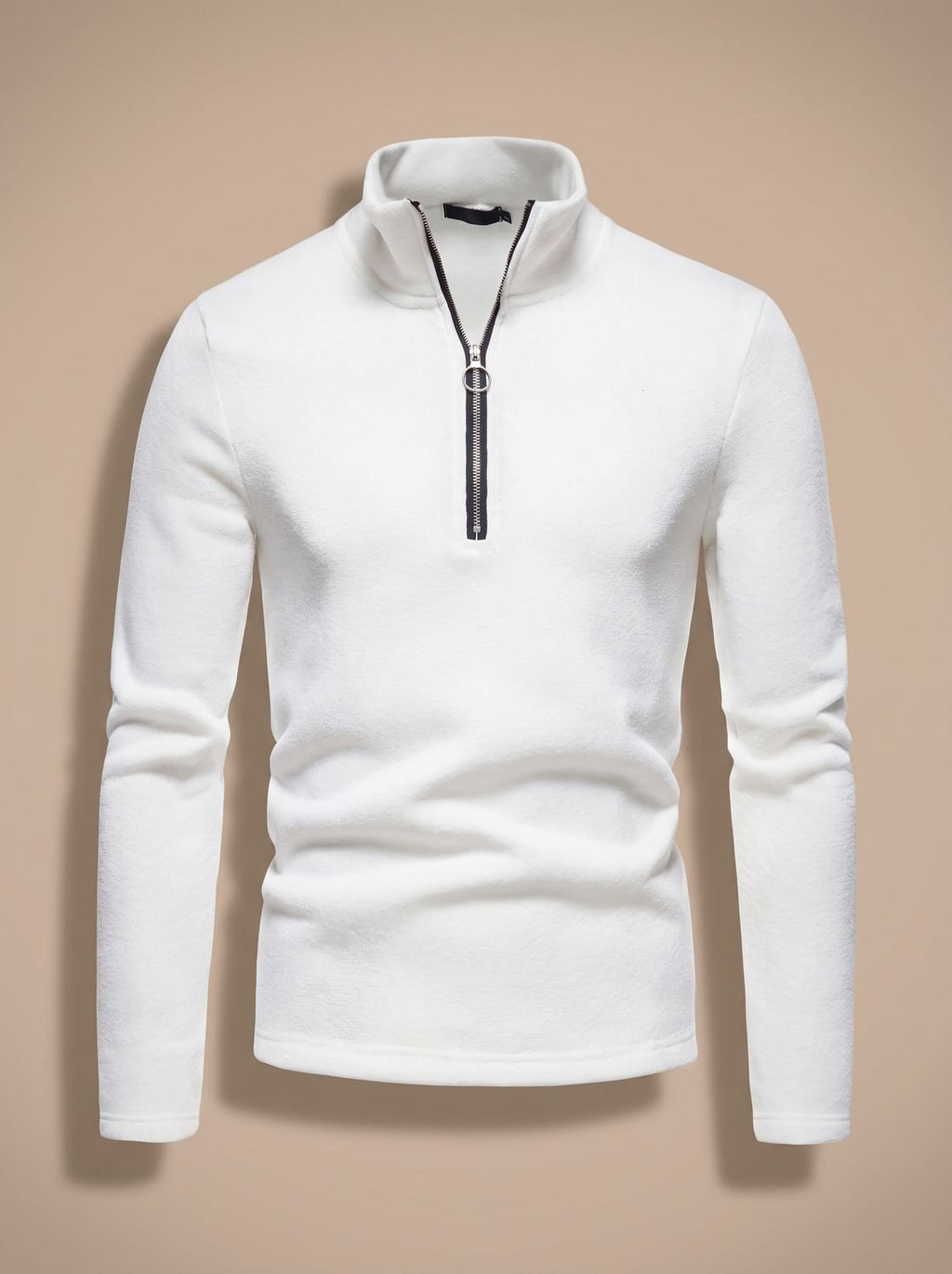 Mason | Men's Quarter-Zip Fine Knit Pullover Sweater Stand Collar Regular Fit