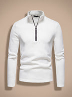Mason | Men's Quarter-Zip Fine Knit Pullover Sweater Stand Collar Regular Fit