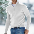 Aiden | Men's Quarter-Zip Soft Knit Sweater Pullover