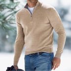 Aiden | Men's Quarter-Zip Soft Knit Sweater Pullover