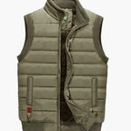 Henry | Men's Quilted Fleece-Lined Stand-Collar Sleeveless Vest