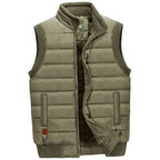 Henry | Men's Quilted Fleece-Lined Stand-Collar Sleeveless Vest