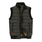 Henry | Men's Quilted Fleece-Lined Stand-Collar Sleeveless Vest