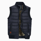 Henry | Men's Quilted Fleece-Lined Stand-Collar Sleeveless Vest