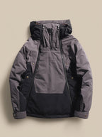 Sebastian | Men's Quilted Hooded Half-Zip Anorak Jacket