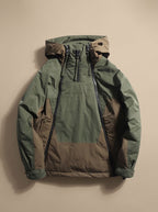 Sebastian | Men's Quilted Hooded Half-Zip Anorak Jacket
