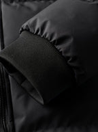 Alexander | Men's Quilted Hooded Winter Jacket Ribbed-Cuff Full-Zip Puffer
