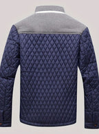 Elijah | Men's Quilted Stand-Collar Lightweight Zip Jacket