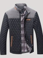 Elijah | Men's Quilted Stand-Collar Lightweight Zip Jacket