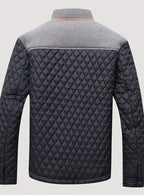 Elijah | Men's Quilted Stand-Collar Lightweight Zip Jacket
