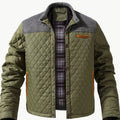 Elijah | Men's Quilted Stand-Collar Snap-Front Insulated Jacket