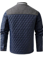 Elijah | Men's Quilted Stand-Collar Snap-Front Insulated Jacket