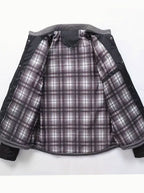 Elijah | Men's Quilted Stand-Collar Snap-Front Insulated Jacket