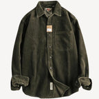 Daniel | Men's Relaxed-Fit Corduroy Long Sleeve Shirt Chest Pocket