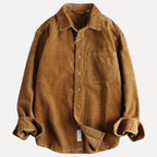 Daniel | Men's Relaxed-Fit Corduroy Long Sleeve Shirt Chest Pocket