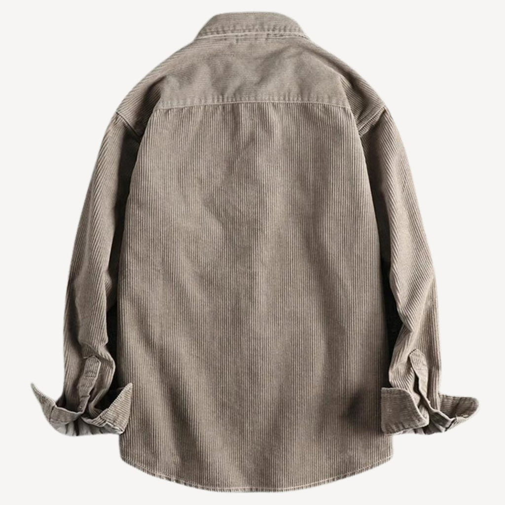 Daniel | Men's Relaxed-Fit Corduroy Long Sleeve Shirt Chest Pocket