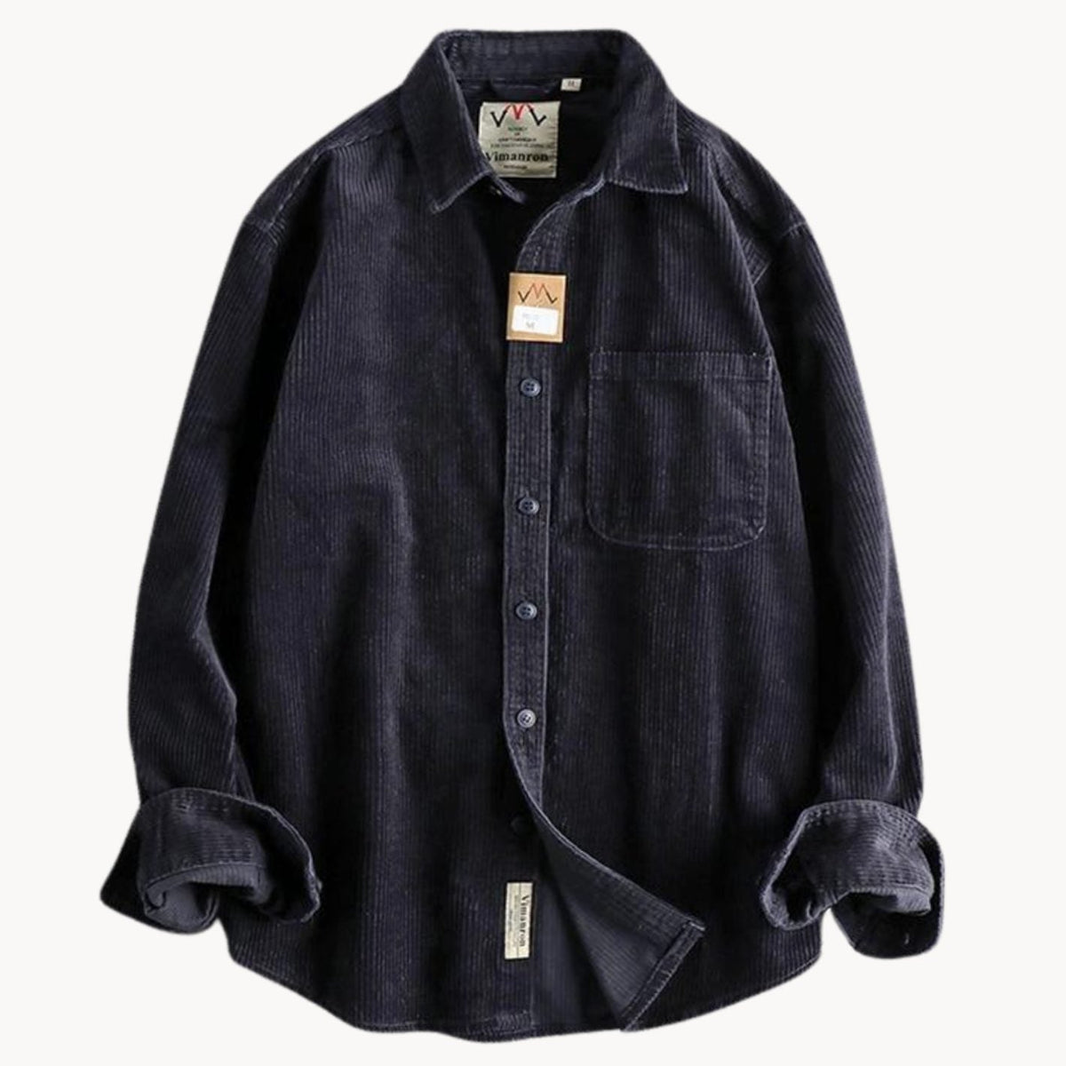 Daniel | Men's Relaxed-Fit Corduroy Long Sleeve Shirt Chest Pocket