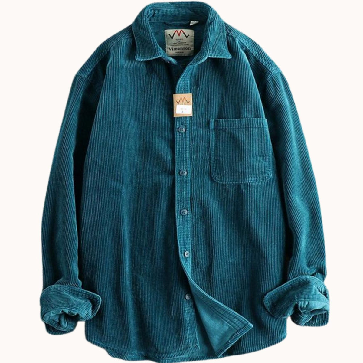 Daniel | Men's Relaxed-Fit Corduroy Long Sleeve Shirt Chest Pocket