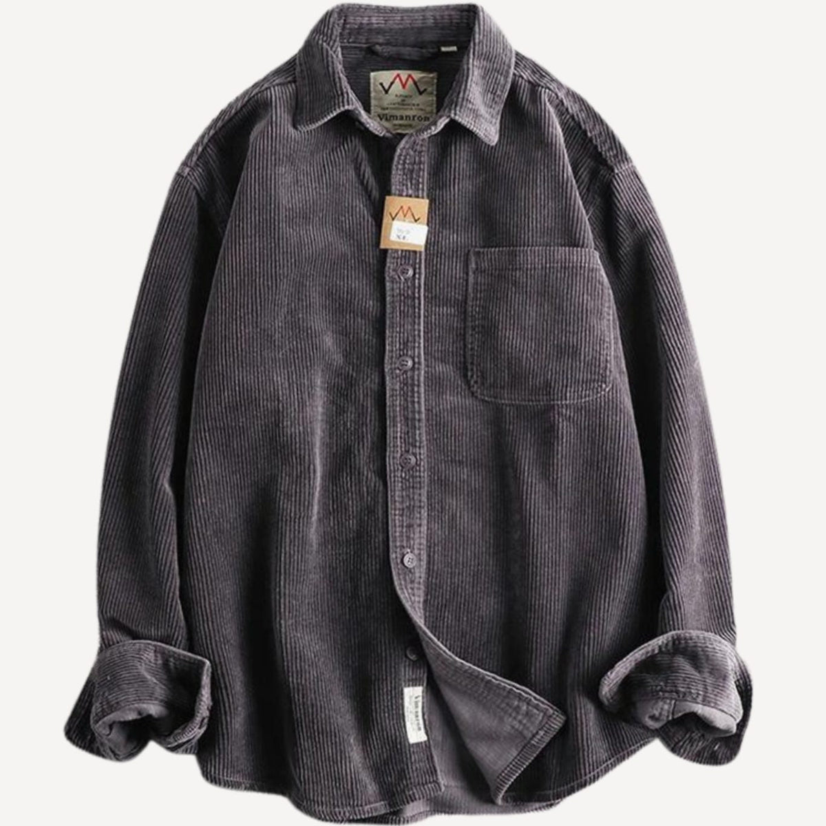 Daniel | Men's Relaxed-Fit Corduroy Long Sleeve Shirt Chest Pocket