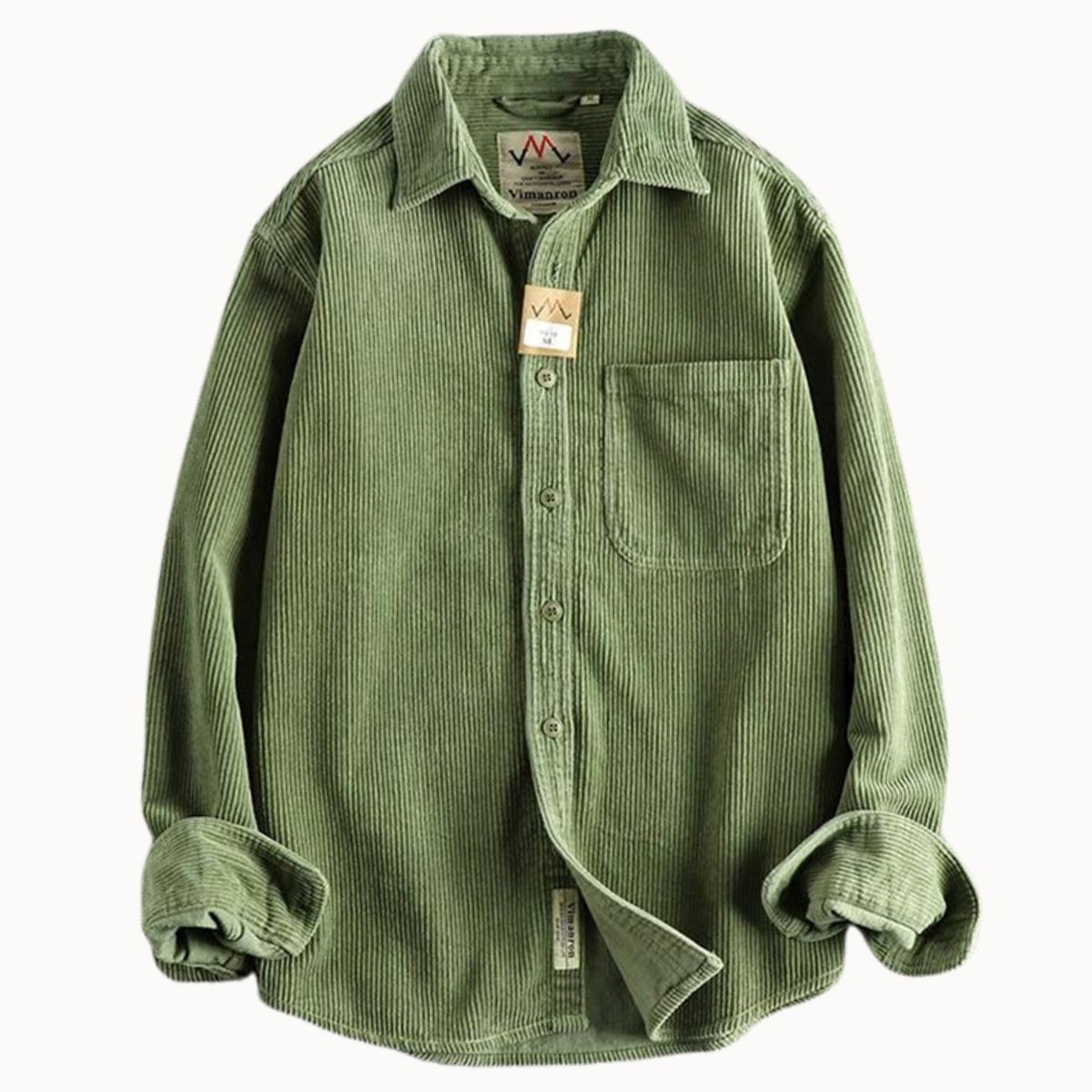 Daniel | Men's Relaxed-Fit Corduroy Long Sleeve Shirt Chest Pocket