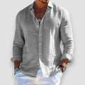 Mason | Men's Relaxed-Fit Lightweight Linen Long-Sleeve Button-Up Shirt