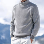 Caleb | Men's Ribbed Knit Turtleneck Sweater Casual Winter Pullover