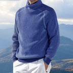 Caleb | Men's Ribbed Knit Turtleneck Sweater Casual Winter Pullover