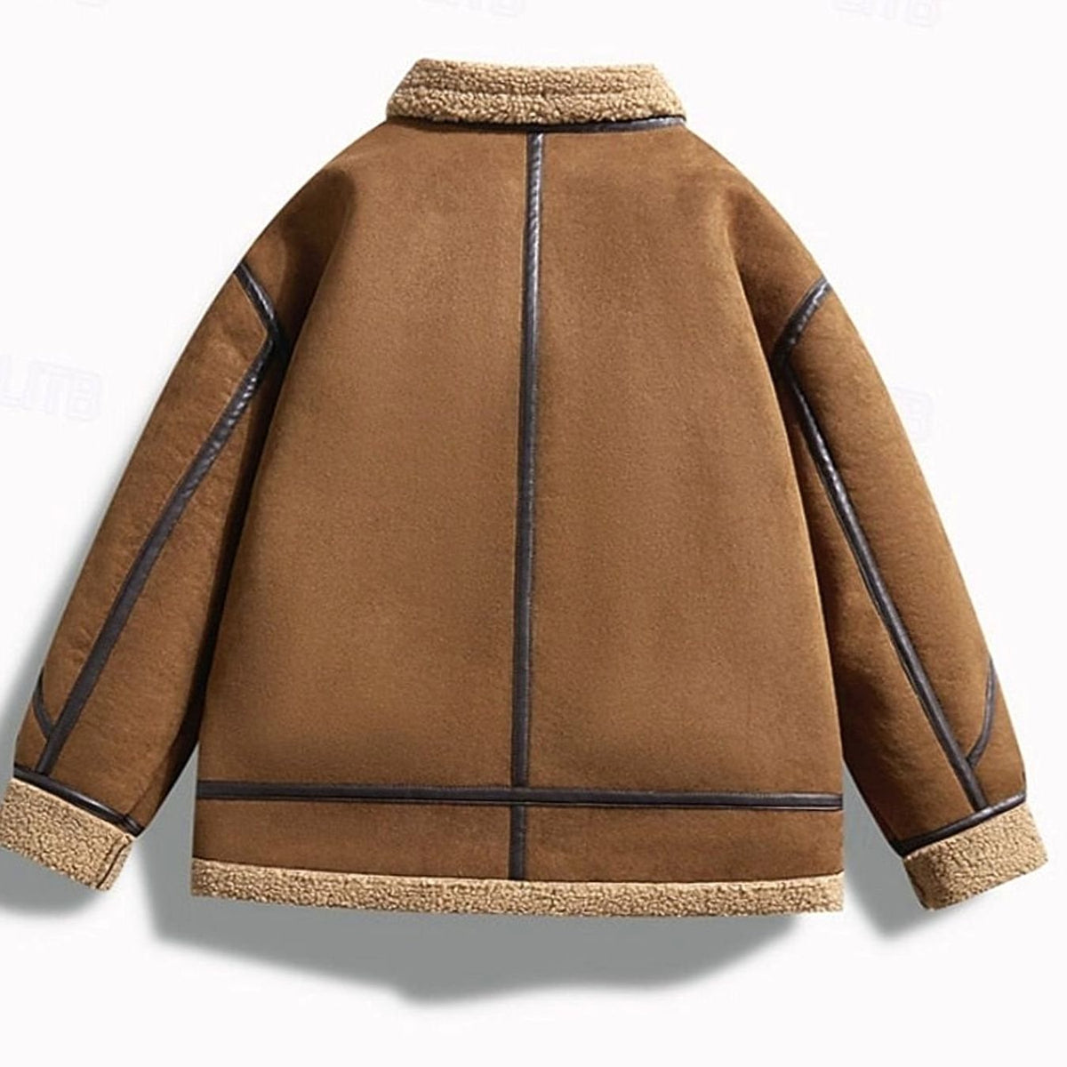 William | Men's Sherpa-Lined Aviator Bomber Jacket Full-Zip
