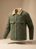 Alexander | Men's Sherpa-Lined Corduroy Button-Front Jacket