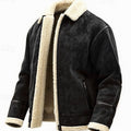 Aiden | Men's Sherpa-Lined Full-Zip Aviator Bomber Jacket