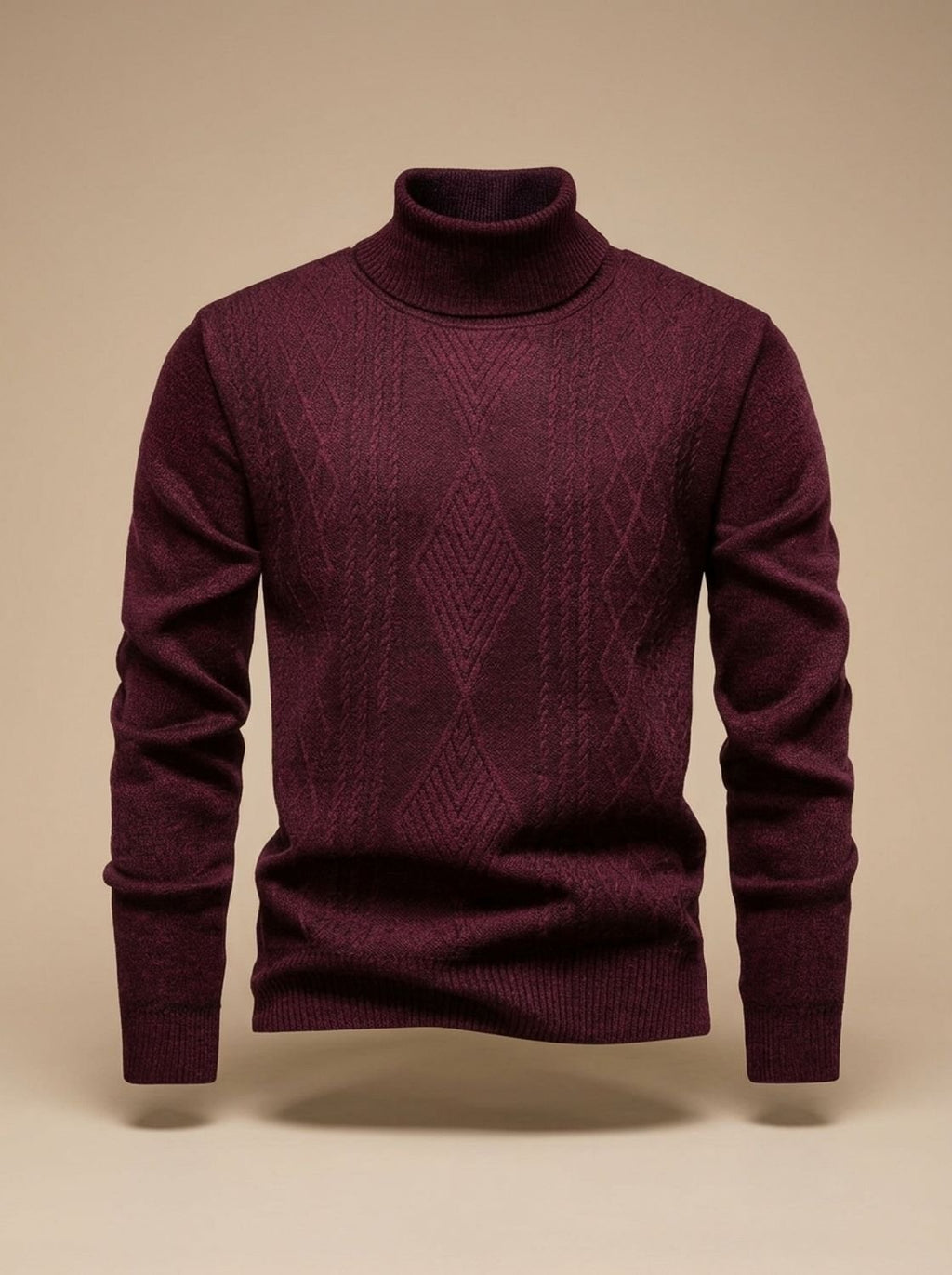 Samuel | Men's Slim-Fit Cable-Knit Turtleneck Sweater