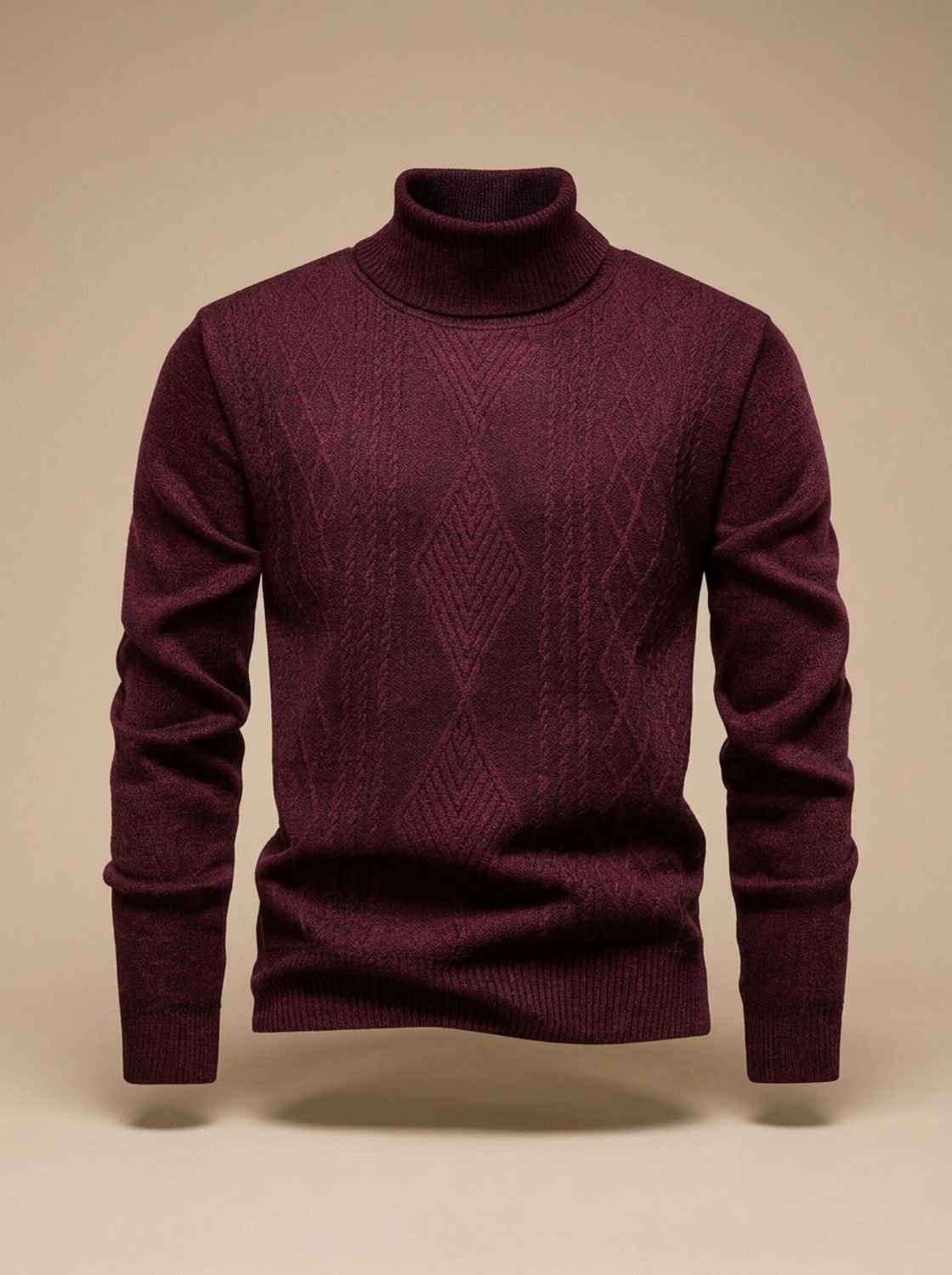 Samuel | Men's Slim-Fit Cable-Knit Turtleneck Sweater