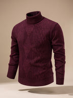 Samuel | Men's Slim-Fit Cable-Knit Turtleneck Sweater