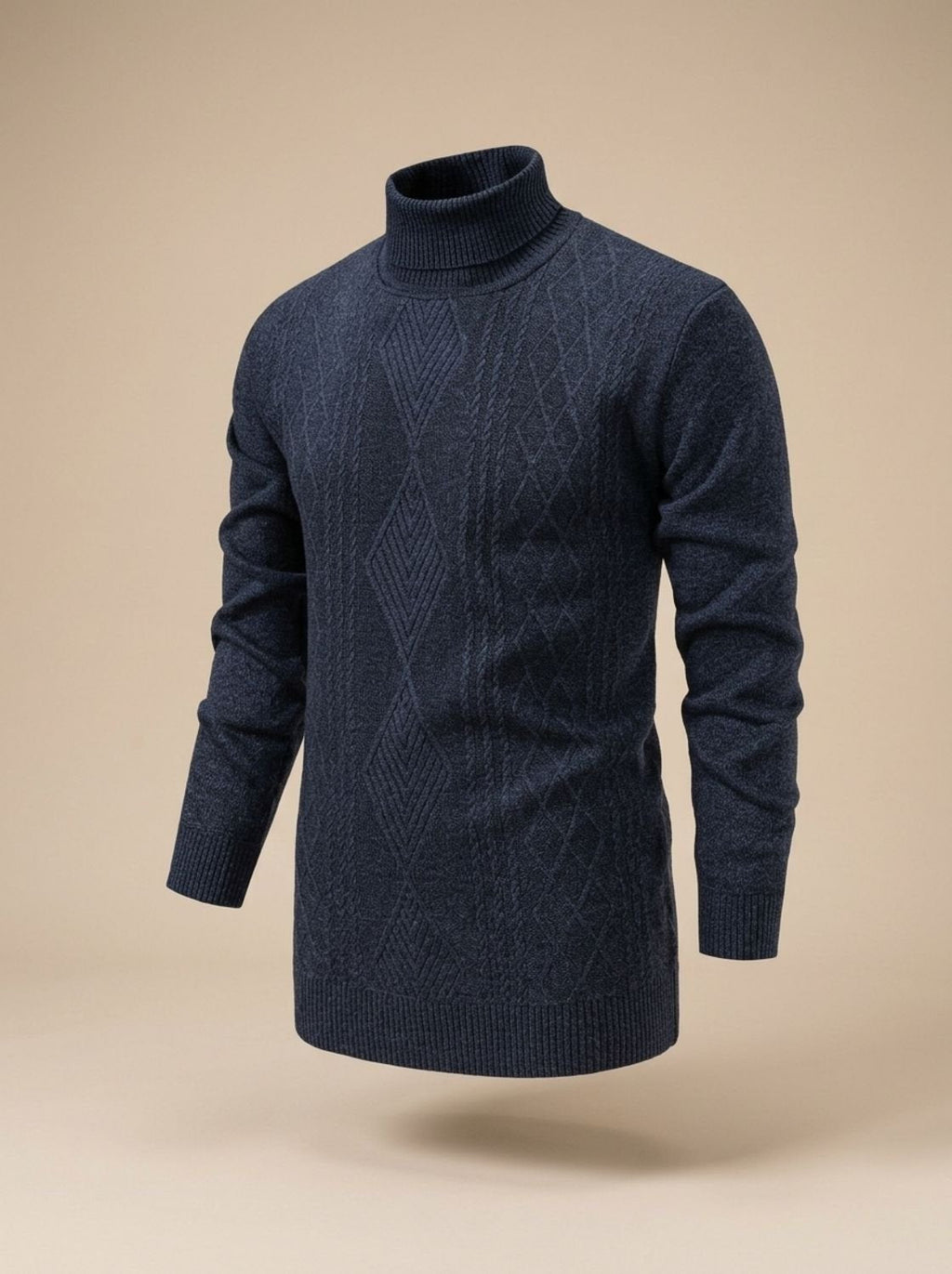 Samuel | Men's Slim-Fit Cable-Knit Turtleneck Sweater