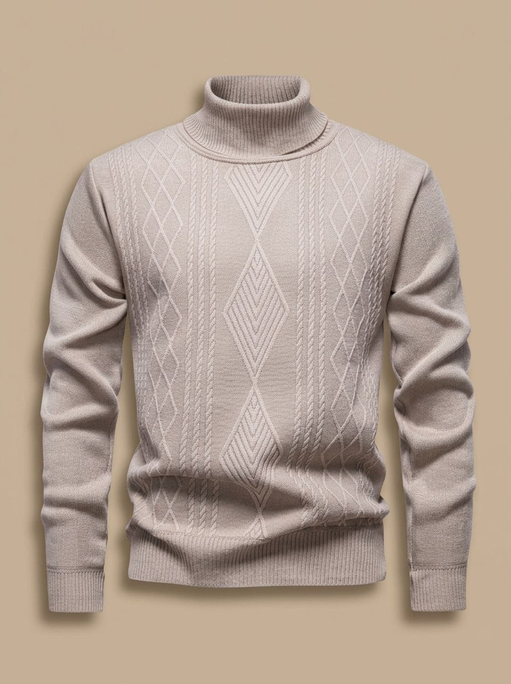 Samuel | Men's Slim-Fit Cable-Knit Turtleneck Sweater