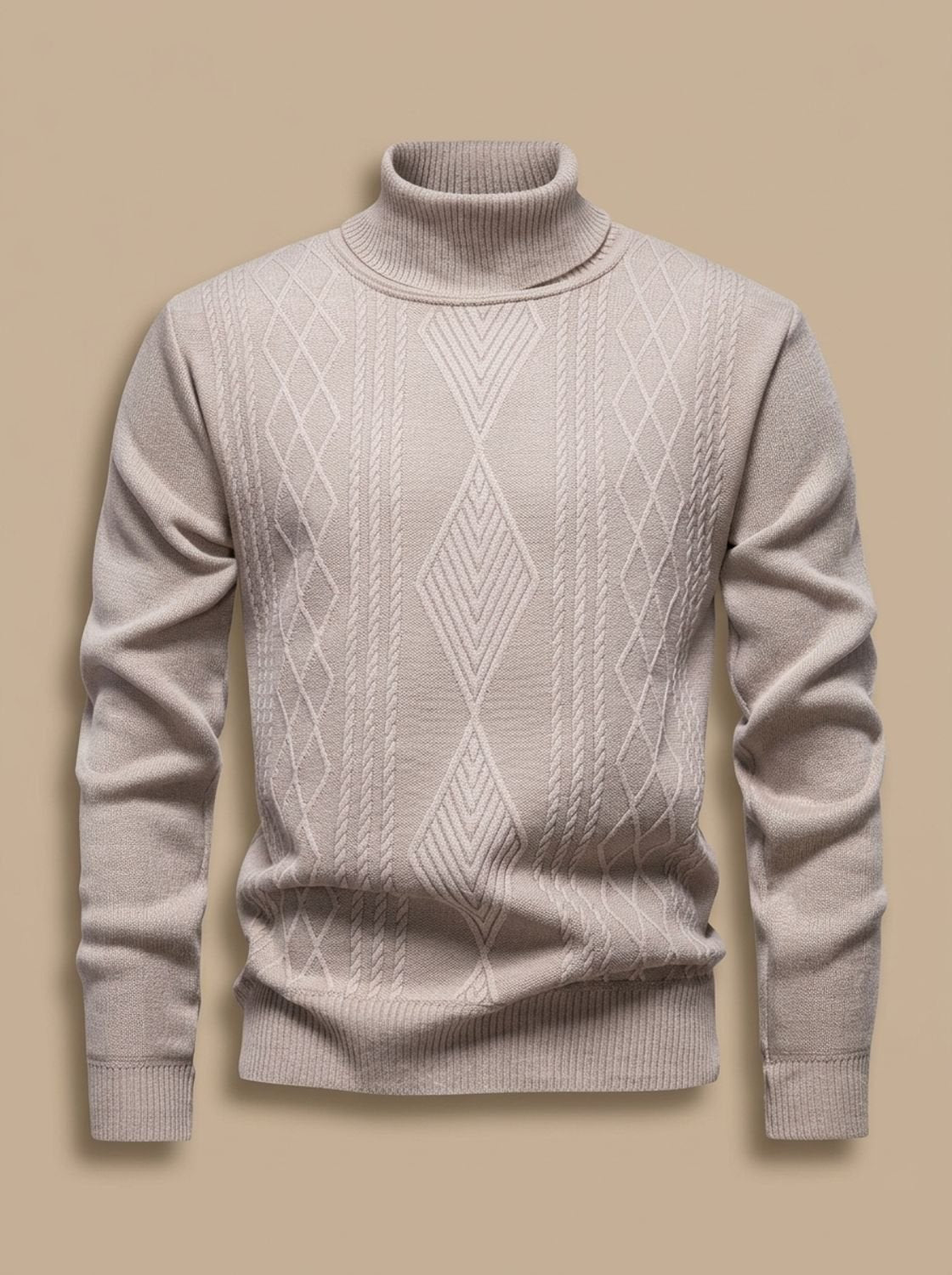 Samuel | Men's Slim-Fit Cable-Knit Turtleneck Sweater