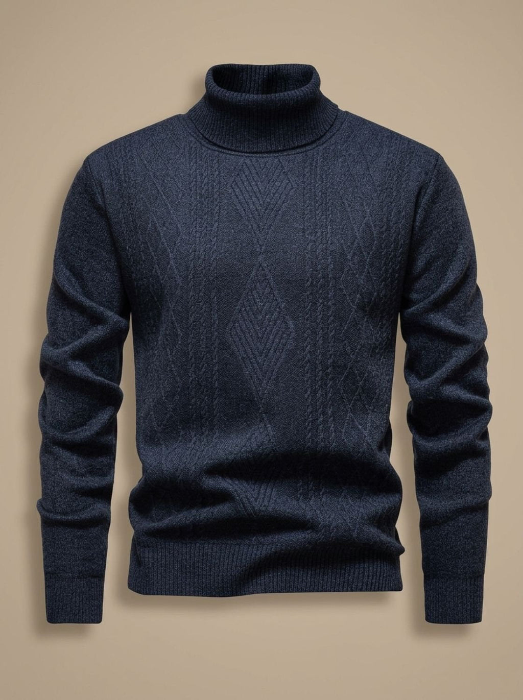 Samuel | Men's Slim-Fit Cable-Knit Turtleneck Sweater