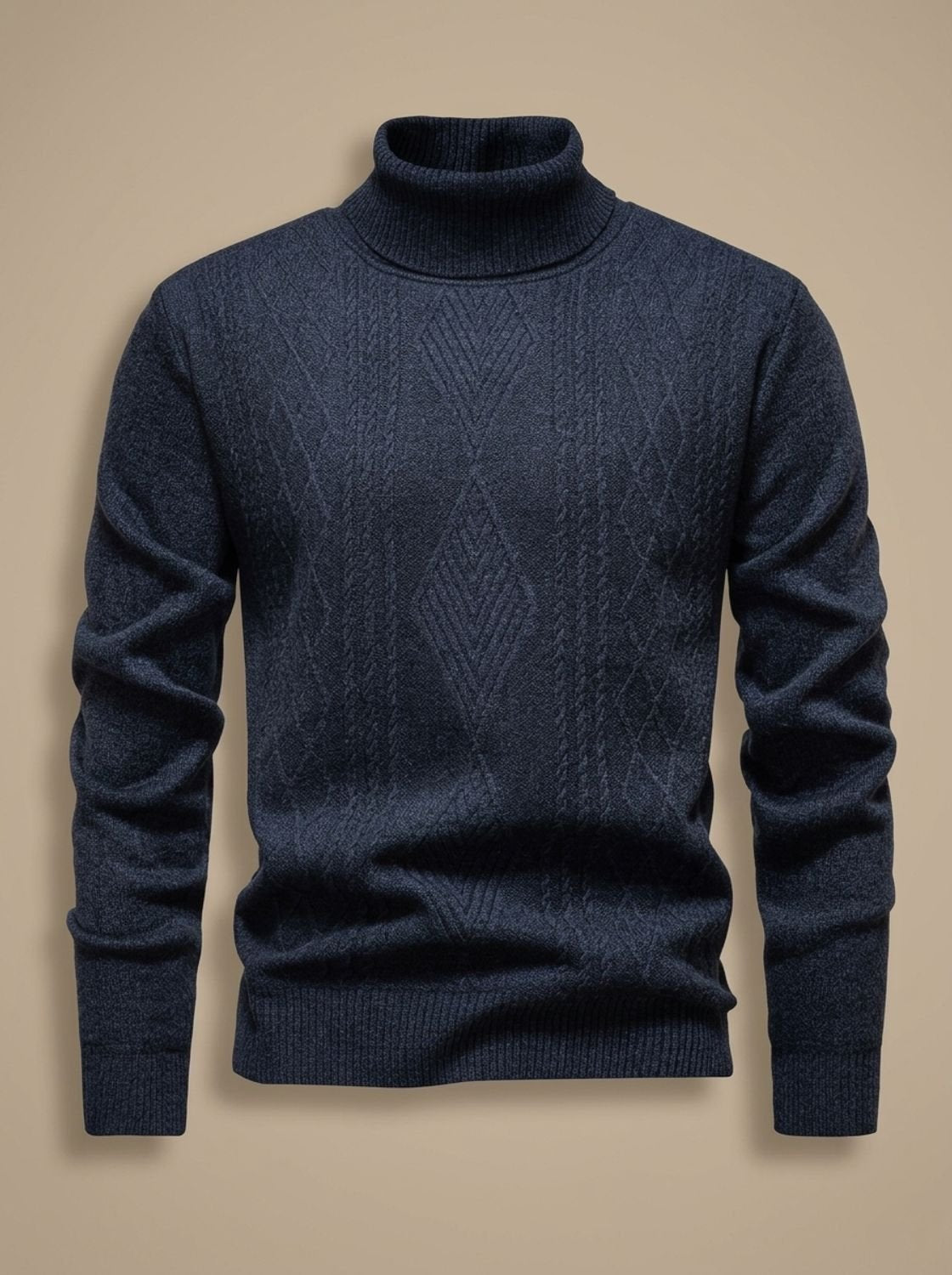 Samuel | Men's Slim-Fit Cable-Knit Turtleneck Sweater