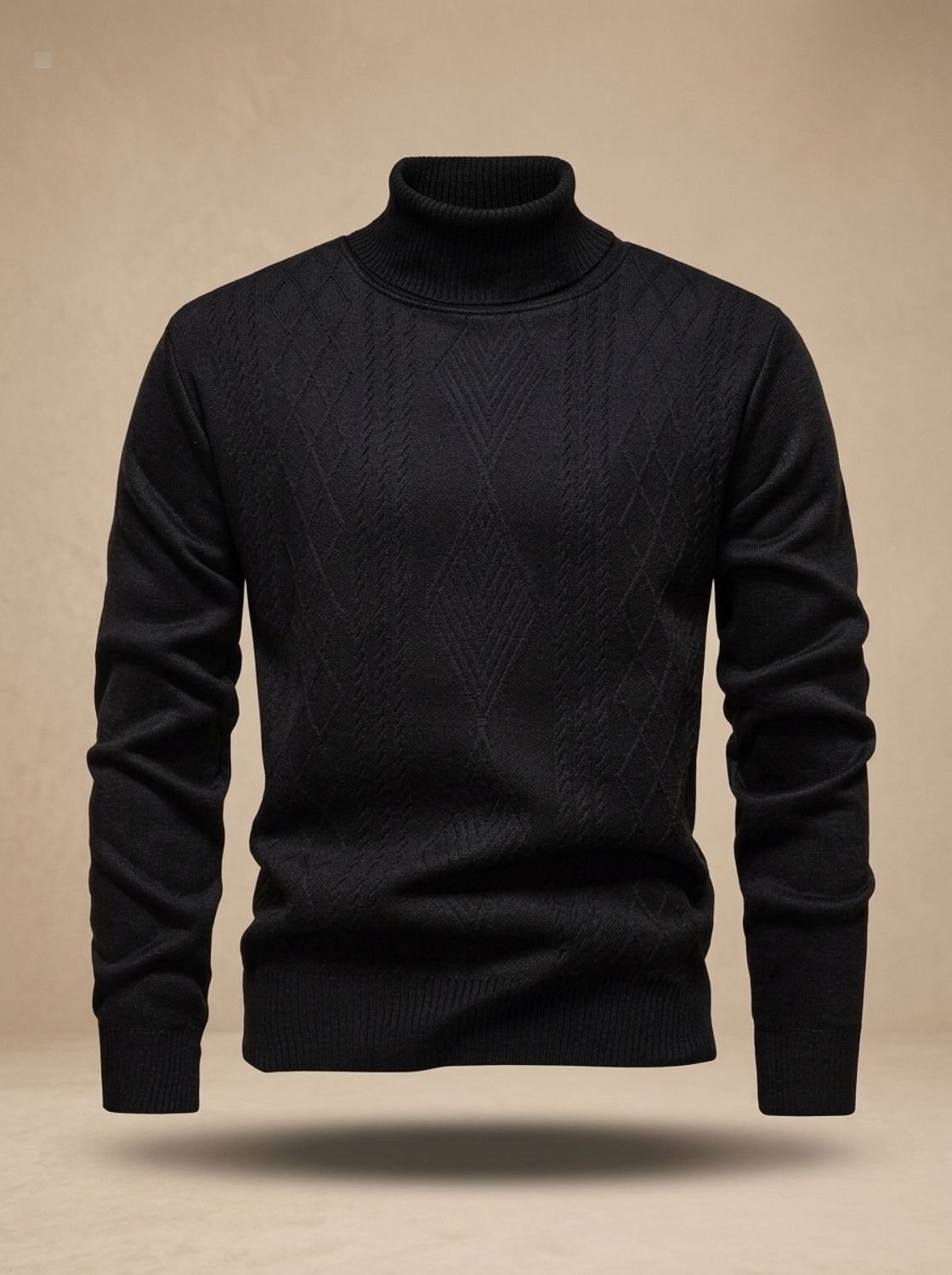 Samuel | Men's Slim-Fit Cable-Knit Turtleneck Sweater