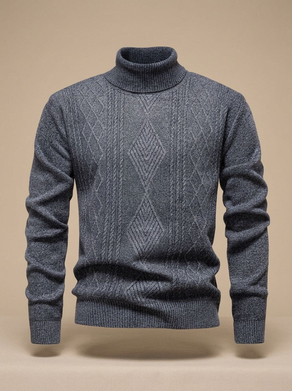 Samuel | Men's Slim-Fit Cable-Knit Turtleneck Sweater
