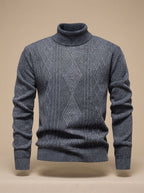 Samuel | Men's Slim-Fit Cable-Knit Turtleneck Sweater
