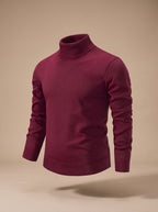Henry | Men's Slim-Fit Fine-Knit Turtleneck Sweater Ribbed Cuffs