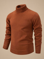 Henry | Men's Slim-Fit Fine-Knit Turtleneck Sweater Ribbed Cuffs